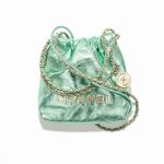 Chanel 22 Mini Handbag Green