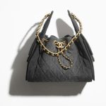 Chanel 25 Small Handbag Denim Black